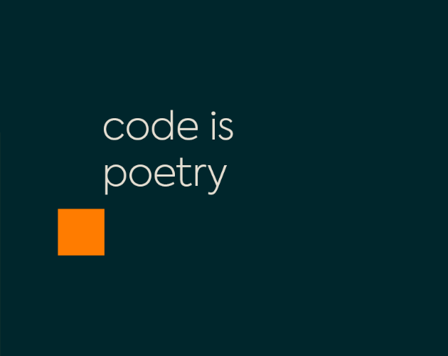 Code is Poetry, WordPress's famous motto